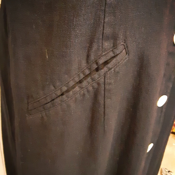 Worthington Linen Dress with Abalone Shell Buttons - Picture 10 of 16